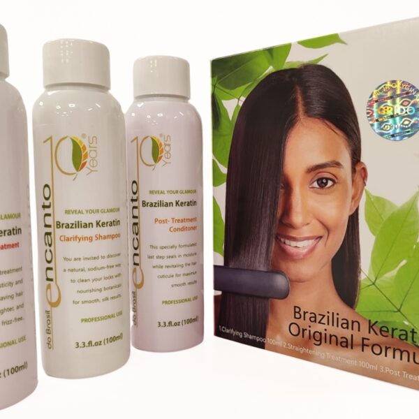Encanto do Brasil 3x100ml Kit Limited Edition - zestaw do prostowania keratyną