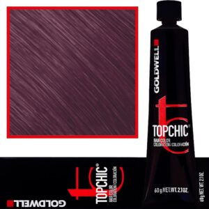 Goldwell Topchic - profesjonalna farba do włosów, 60ml 6VV@PK | Stalowy Fiolet