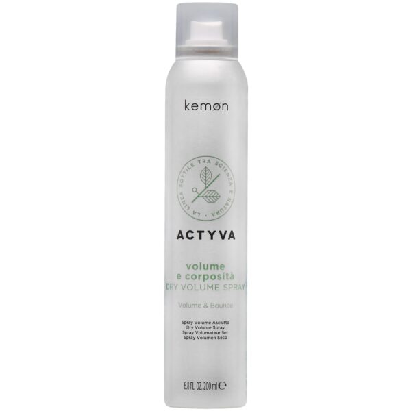 Kemon Actyva Volume&Bounce Dry - suchy spray zwiększający objętość włosów, 200ml