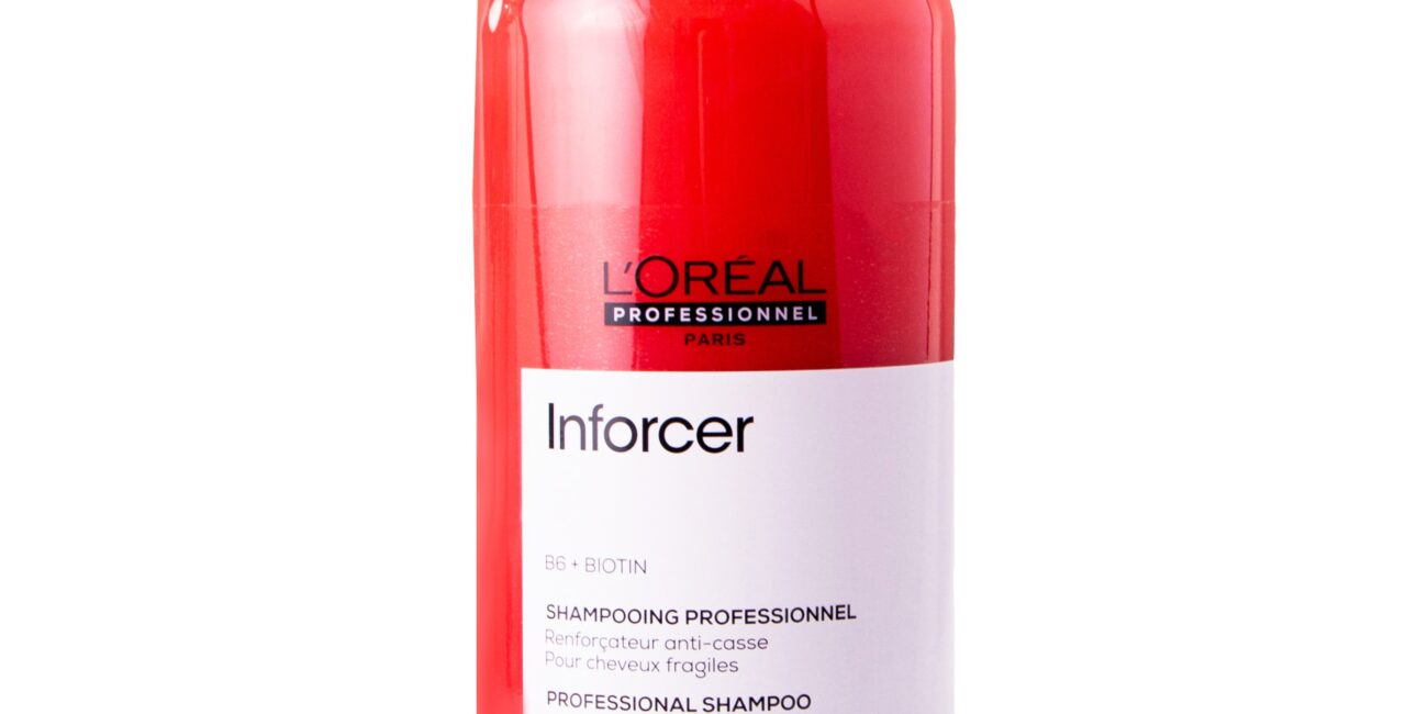 Loreal Inforcer Shampoo - szampon regenerująco-nawilżający do włosów łamliwych, 1500 ml