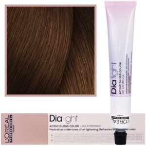 Loreal Dia Light - profesjonalna farba do włosów, 50ml 6.34 Ciemny Blond Złocisto-Miedziany