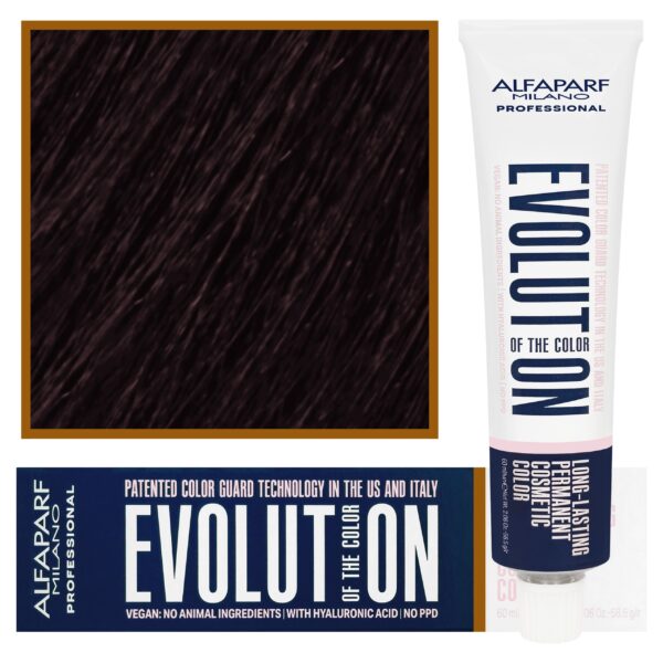 Alfaparf Evolution - wegańska farba do koloryzacji włosów, 60ml 5,53 | Ciemny Fioletowy Złoty Blond