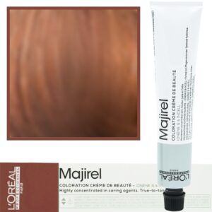 Loreal Majirel - profesjonalna farba do włosów, paleta kolorów, 50ml 7.35 Blond Złocisto-Mahoniowy