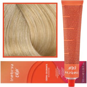 Inebrya Color - farba krem koloryzujący do włosów, 100ml 10 | Jasny Czysty Platynowy Blond