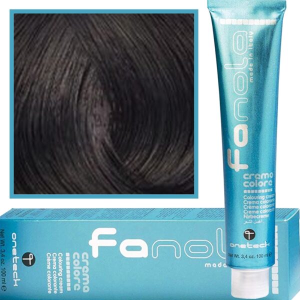 Fanola Crema Color farba - profesjonalny krem koloryzujący, 100 ml 2.2 | Ciemny Brązowy Fioletowy