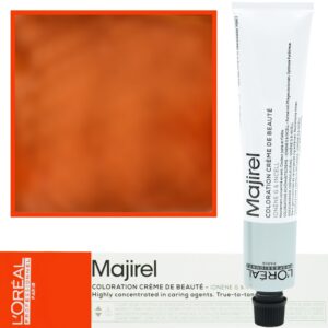 Loreal Majirel - profesjonalna farba do włosów, paleta kolorów, 50ml 6.40 Ciemny Blond Miedziany Intensywny