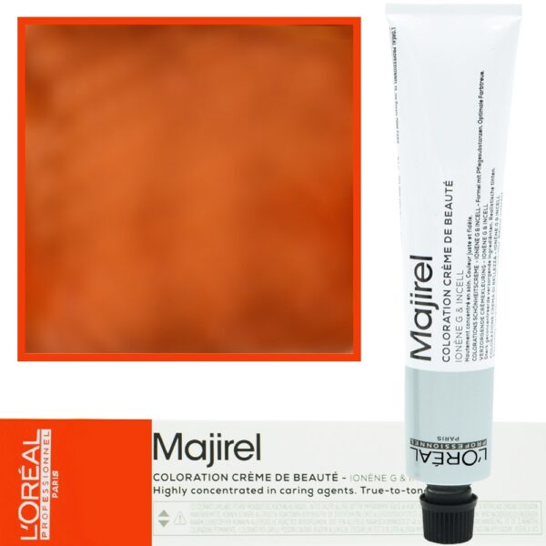 Loreal Majirel - profesjonalna farba do włosów, paleta kolorów, 50ml 6.40 Ciemny Blond Miedziany Intensywny
