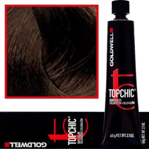 Goldwell Topchic - profesjonalna farba do włosów, 60ml 6-MB Średni Nefrytowy Brąz