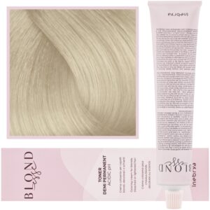 Inebrya Blondesse Toner - toner do włosów, neutralizujący żółte refleksy, 100ml DT09 | Jasny Kremowy Perłowy