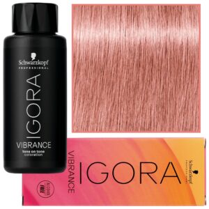 Schwarzkopf Professional Igora Vibrance – półtrwała farba do włosów bez amoniaku, 60ml 9,5-46 | Beżowo-Czekoladowy