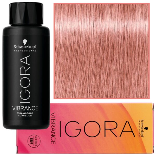 Schwarzkopf Professional Igora Vibrance – półtrwała farba do włosów bez amoniaku, 60ml 9,5-46 | Beżowo-Czekoladowy