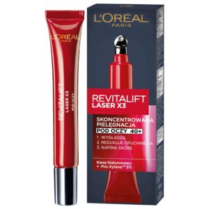 Loreal Revitalift Laser x3 - ujędrniający krem pod oczy z retinolem, 15ml