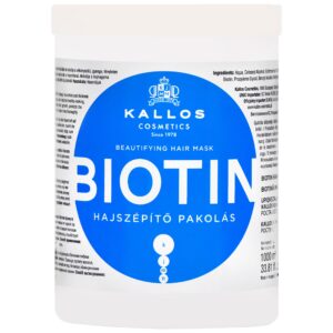 Kallos Biotin Beautifying Mask - maska do włosów suchych i łamliwych z biotyną, 1000ml