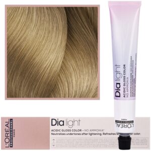 Loreal Dia Light - profesjonalna farba do włosów, 50ml 9.31 Bardzo Jasny Blond Złocisto-Popielaty