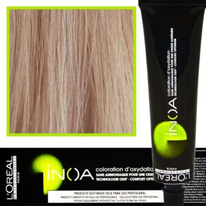 Loreal Inoa farba do włosów głęboki i trwały kolor dodatkowa ochrona włosa 60 ml 10.11 Bardzo Bardzo Jasny Blond Popielaty Intensywny