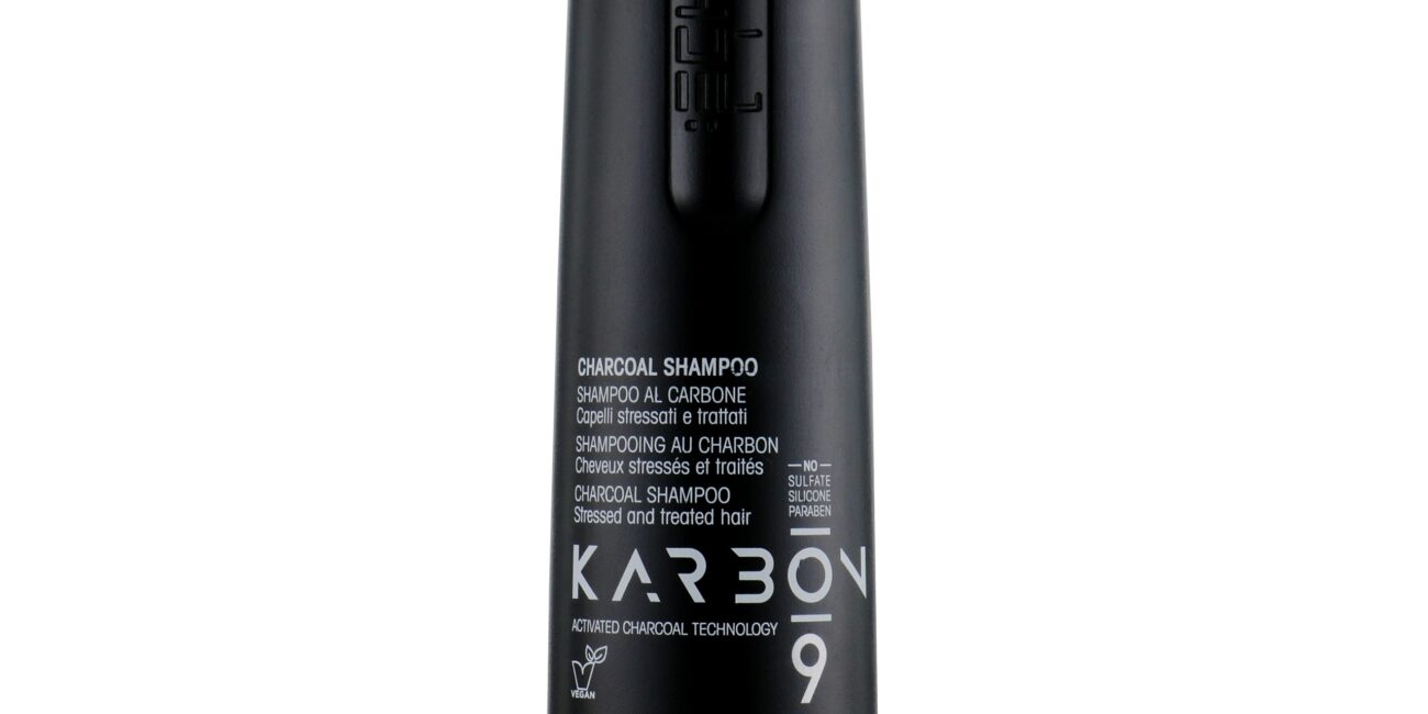Echosline Karbon 9 Charcoal Shampoo - szampon do włosów zniszczonych z węglem, 350ml