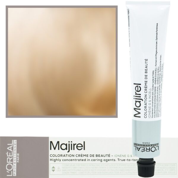 Loreal Majirel - profesjonalna farba do włosów, paleta kolorów, 50ml 9.13 Bardzo Jasny Blond Popielato-Złocisty