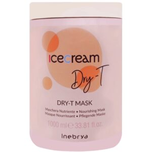 Inebrya Ice Cream Dry-T - maska nawilżająca do włosów, 1000ml