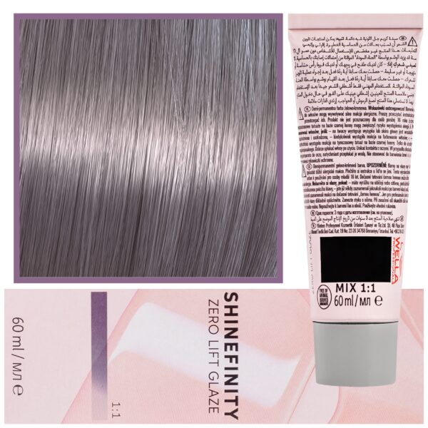 Wella Shinefinity Zero Lift Glaze - profesjonalna farba do włosów, 60ml 05/98 | Jasny Perłowy Srebrzysty Brąz