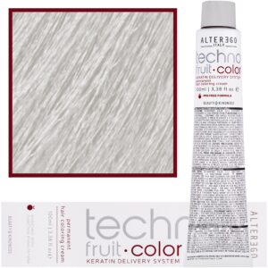 Alter Ego Technofruit Color – farba z keratyną do trwałej koloryzacji włosów, 100ml 10/1 | Platynowy Blond Popielaty