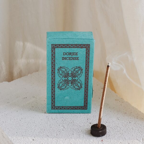 Kadzidła naturalne patyczkowe Dorjee – zapach Saang 44szt. z podstawką Stupa Incense