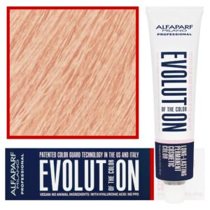 Alfaparf Evolution - wegańska farba do koloryzacji włosów, 60ml 9,423 | Bardzo Jasny Blond Miedziany Fioletowy Złoty