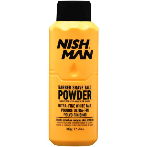 Nishman Barber Shave Talc Powder - talk fryzjerski, 180g