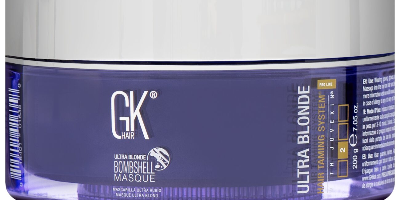 GKHair Bombshell Leave-in Ultra Blonde - głęboko nawilżająca maska do włosów blond, 200g