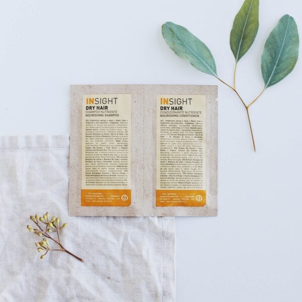 NOURISHING SHAMPOO + CONDITIONER - Próbka szampon + odżywka do suchych włosów  INSIGHT 10ml+10ml