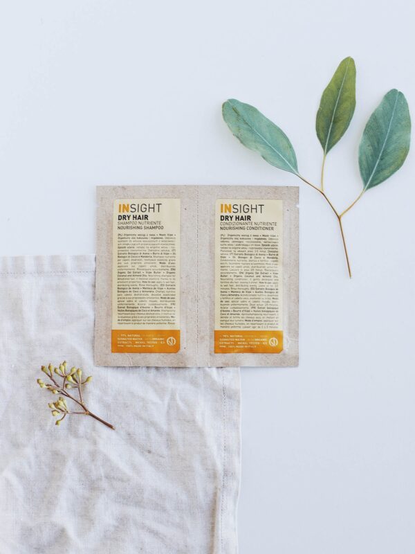 NOURISHING SHAMPOO + CONDITIONER - Próbka szampon + odżywka do suchych włosów  INSIGHT 10ml+10ml