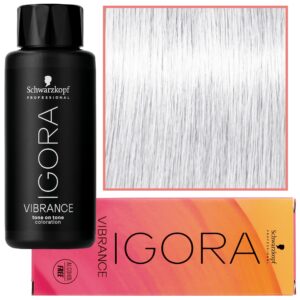 Schwarzkopf Professional Igora Vibrance – półtrwała farba do włosów bez amoniaku, 60ml 0-00 | Czysty