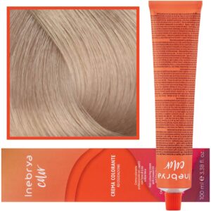 Inebrya Color - farba krem koloryzujący do włosów, 100ml 9/13 | Bardzo Jasny Popielaty Złoty Blond