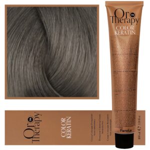 Fanola Oro Therapy - farba do włosów bez amoniaku, pełna paleta kolorów 8,1 | Jasny Popielaty Blond