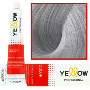 Alfaparf Yellow - trwała farba do włosów z aloesem i kiełkami pszenicy, 100ml 11,11 | Super High Lift Intensywny Popielaty Blond