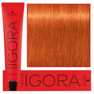 Schwarzkopf Professional Igora Royal - trwała farba do włosów o innowacyjnej formule, 60ml 8-77 | Jasny Blond Miedziany Ekstra