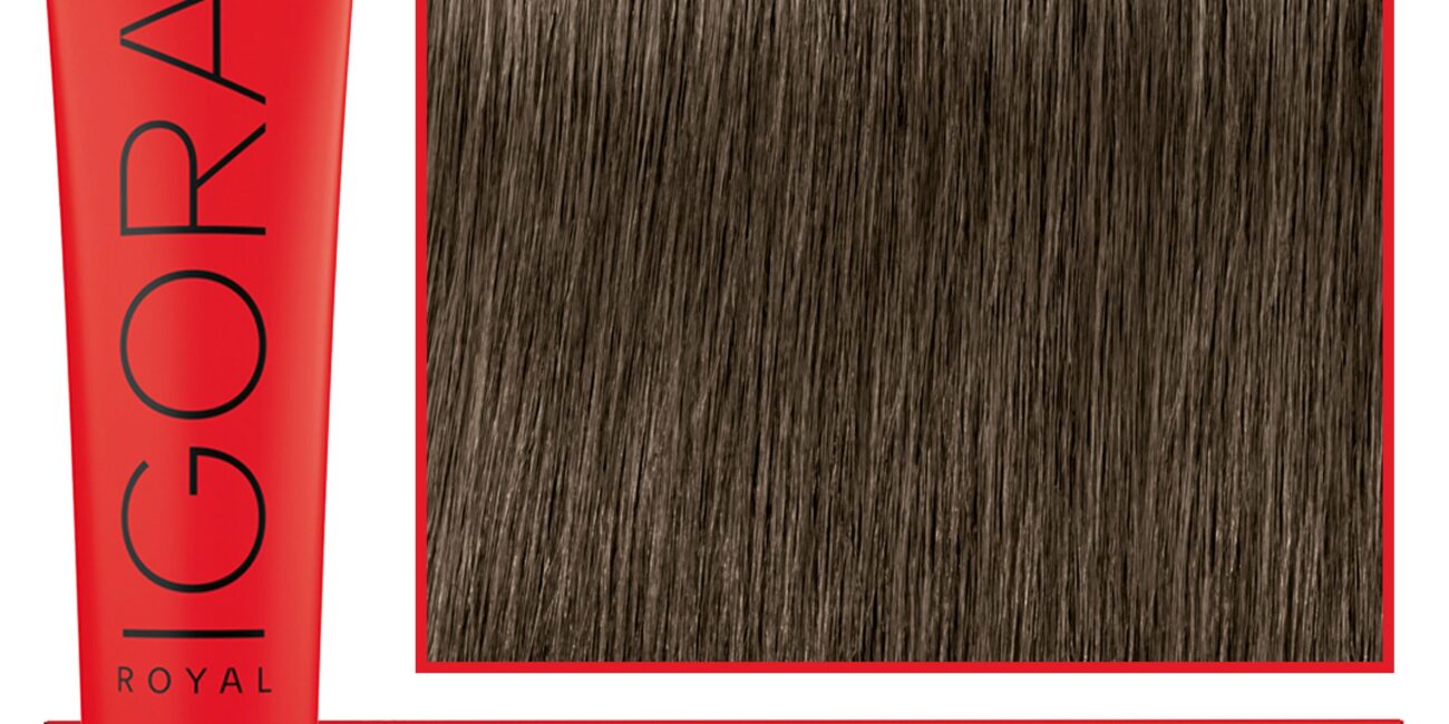 Schwarzkopf Professional Igora Royal - trwała farba do włosów o innowacyjnej formule, 60ml 7-1 | Średni Blond Cendre