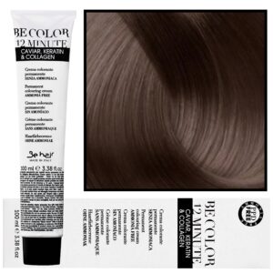 Be Hair Be Color 12 minute - farba do włosów bez amoniaku, 100ml 4,0 | Średni Kasztanowy