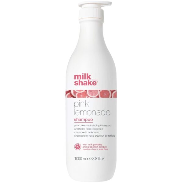 Milk Shake Pink Lemonade - szampon do włosów blond i rozjaśnianych z różowym pigmentem, 1000ml