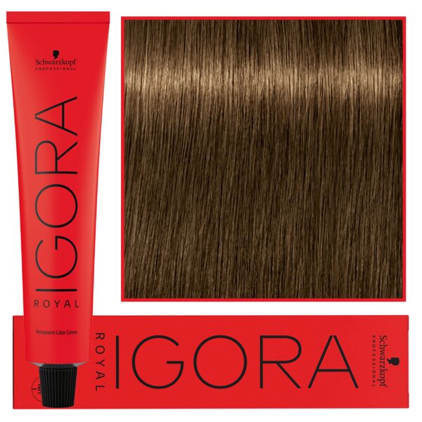 Schwarzkopf Professional Igora Royal - trwała farba do włosów o innowacyjnej formule, 60ml 6-4 | Ciemny Blond Beżowy