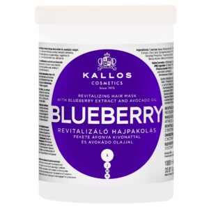 Kallos Blueberry Revitalizing Mask - maska do włosów z ekstraktem z jagód, 1000ml