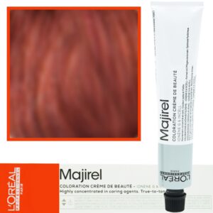 Loreal Majirel - profesjonalna farba do włosów, paleta kolorów, 50ml 6.46 Ciemny Blond Miedziano-Czerwony