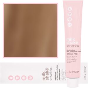 Milk Shake Smoothie Semi-Perm - farba do włosów bez amoniaku 100ml, paleta kolorów 7,13 | 7AG || Średni Złocisty Popielaty Blond