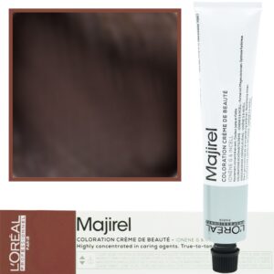 Loreal Majirel - profesjonalna farba do włosów, paleta kolorów, 50ml 4.35 Brąz Złocisto-Mahoniowy
