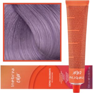 Inebrya Color - farba krem koloryzujący do włosów, 100ml 8/02 | Jasny Fioletowy Pastelowy Blond