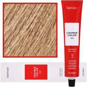 Kemon Cramer Color – kremowa farba do włosów z olejem kokosowym, 100ml 10 | Naturalny Platynowy