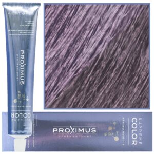 Proximus Supreme Color Nanotechnology – profesjonalna farba do włosów z kwasem hialuronowym, 100ml 9,18 | Bardzo Jasny Zimny Perłowy Blond