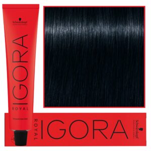 Schwarzkopf Professional Igora Royal - trwała farba do włosów o innowacyjnej formule, 60ml 1-1 | Czarny Cendre
