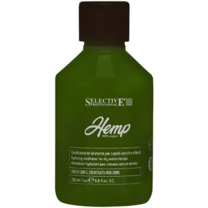 Selective Hemp 100% Vegan - nawilżająca odżywka do włosów suchych z olejkiem z konopii, 200ml