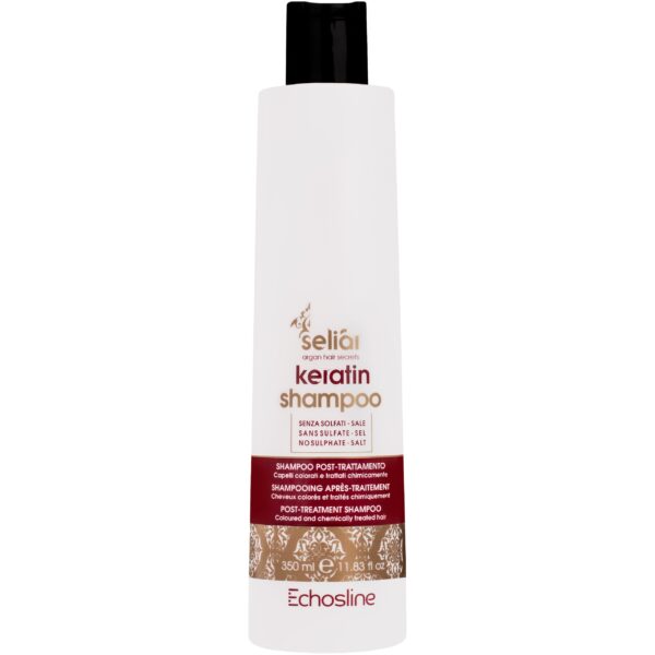 Echosline Seliar Keratin Shampoo - keratynowy szampon do włosów zniszczonych farbowanych, 350ml