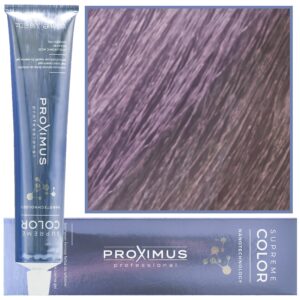 Proximus Supreme Color Nanotechnology – profesjonalna farba do włosów z kwasem hialuronowym, 100ml 10,18 | Bardzo Jasny Zimny Perłowo Platynowy Blond